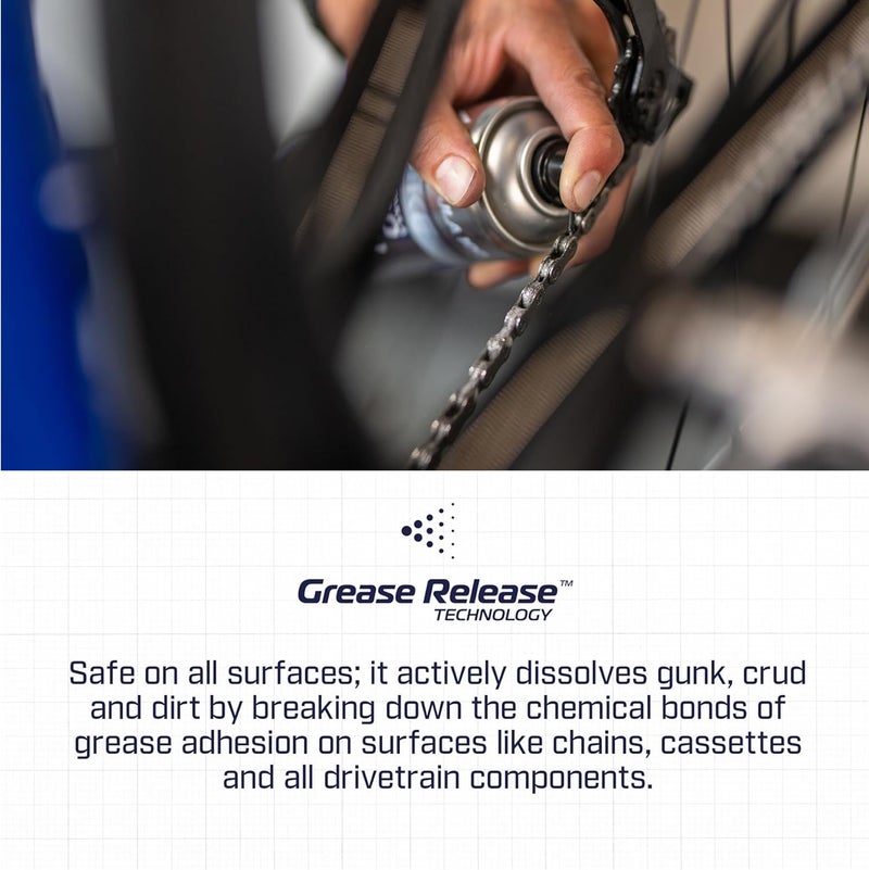 Formula 100 Speed Clean Bike Chain + Drivetrain Degreaser – Spray Cleaning for Bicycles & Electric Bikes – Quickly Removes Grease, Dirt & Grime - Image 2